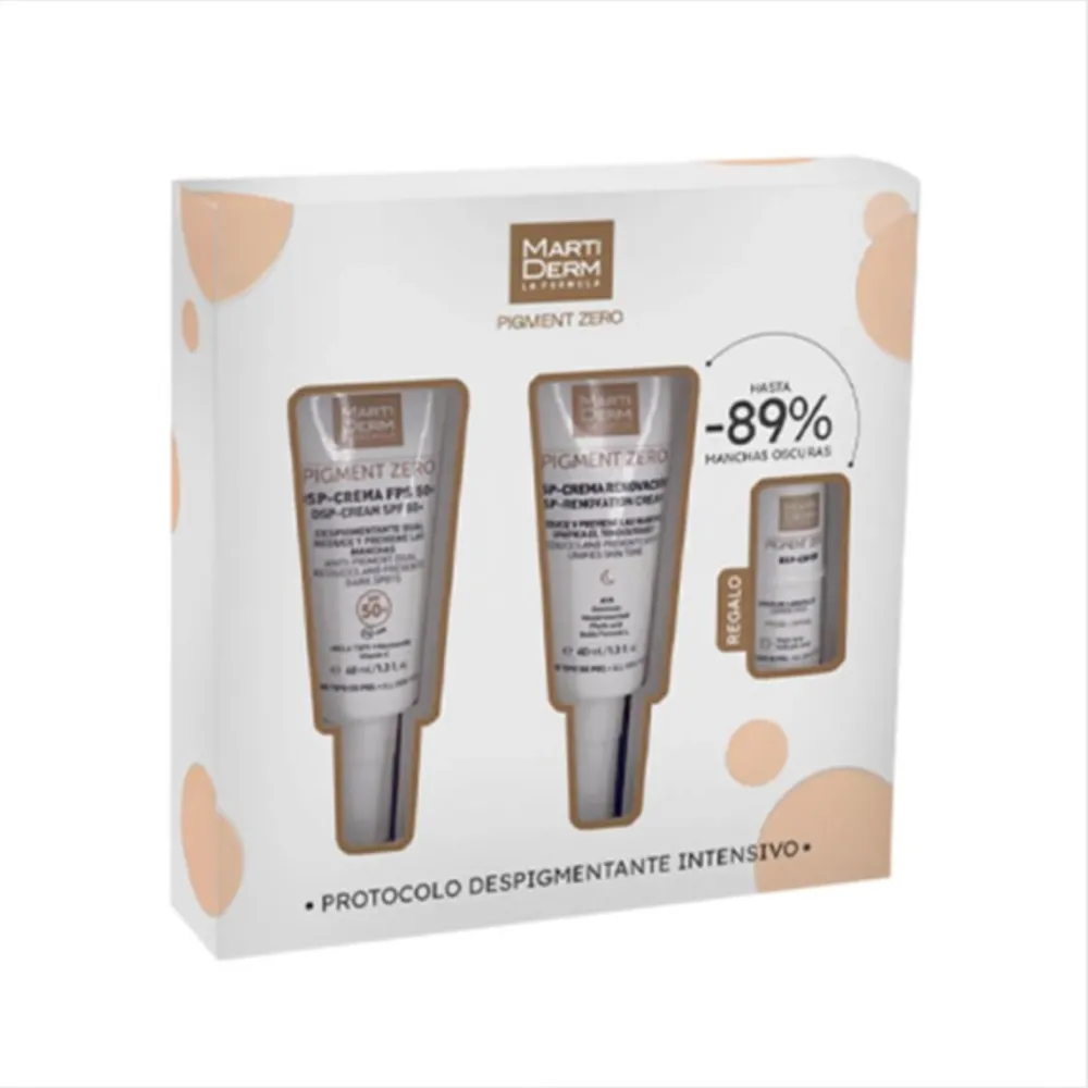 MARTIDERM Pack Pigment Zero DSP Crema + DSP Crema Renovación + 5 Ampollas