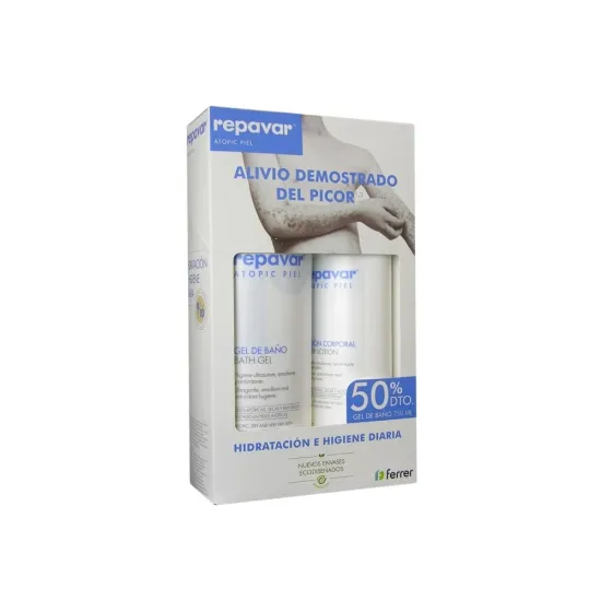 REPAVAR Atopic PACK Loción Corporal 500 Ml + Gel Baño 750 Ml