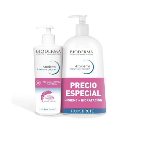 BIODERMA Pack Brote Atoderm Intensive Baume + Gel Moussant