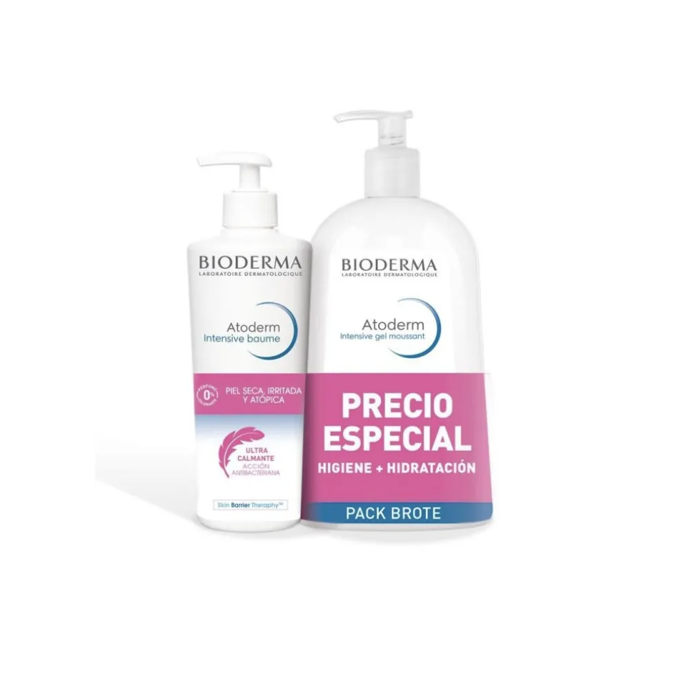 BIODERMA Pack Brote Atoderm Intensive Baume + Gel Moussant