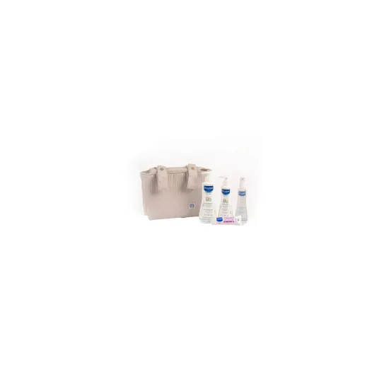 MUSTELA BOLSA CARRITO BEIGE + GEL 500 ML