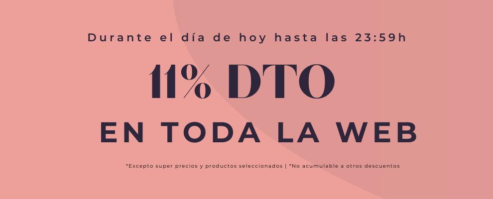 11% de descuento en toda la web, hasta las 23:59